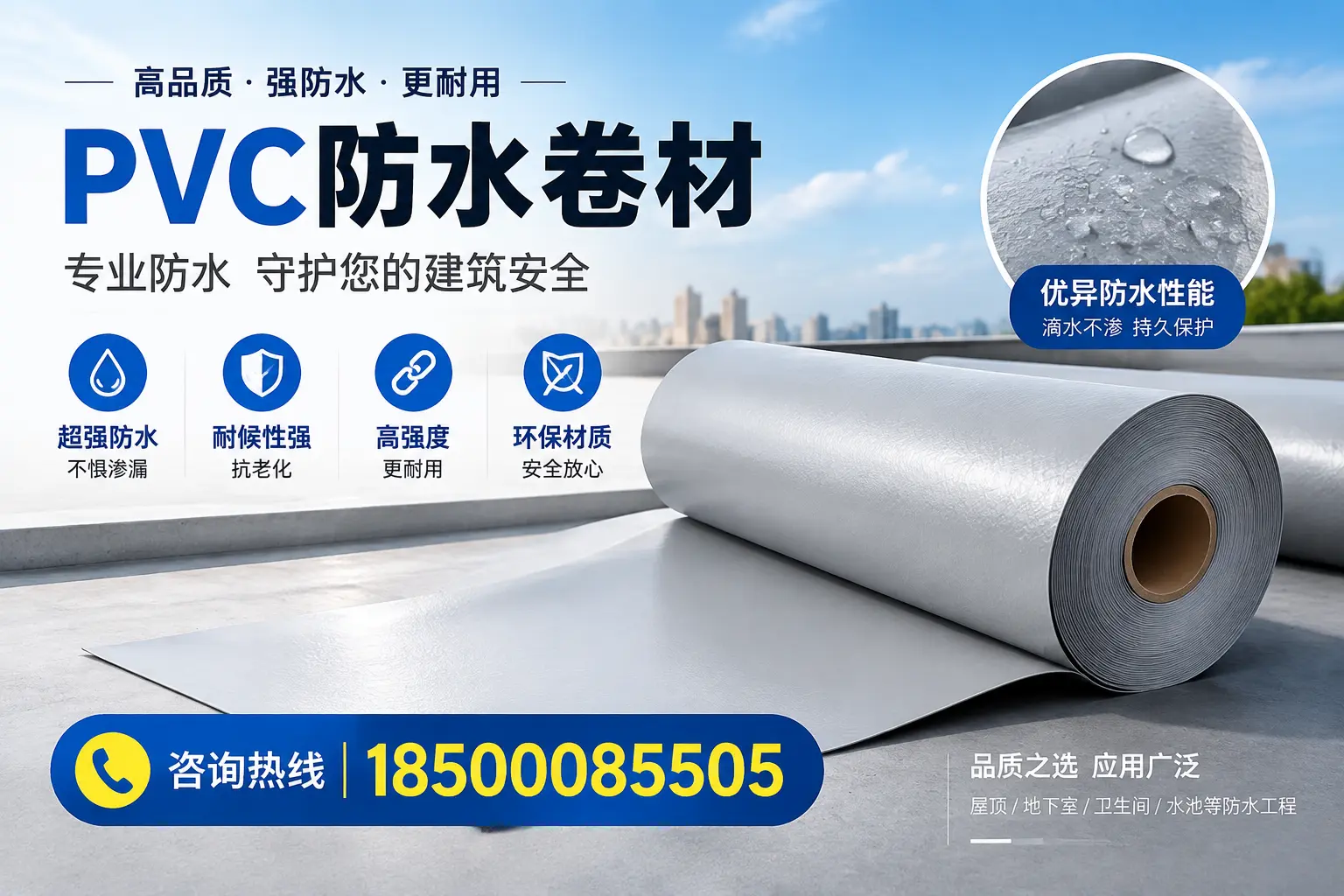 黔西南地区pvc防水卷材的市场现状与发展趋势